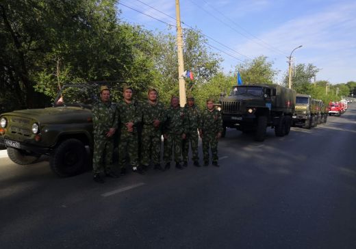 в Элисте прошел первый «Парад Победы»!