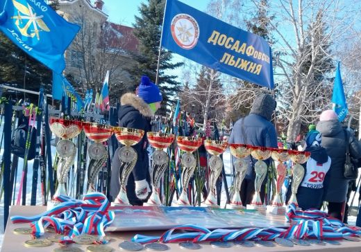 Мороз «ДОСААФовской лыжне» не помеха