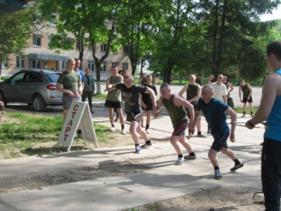 В многоборье комплекса ГТО соревновались люди в погонах